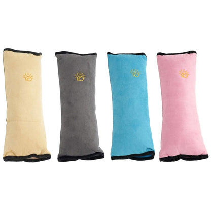 5 PCS Children Car Seat Belt Protective Cover Thickened Plush Shoulder Pillow, Gray, Beige, Blue, Pink