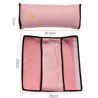 5 PCS Children Car Seat Belt Protective Cover Thickened Plush Shoulder Pillow, Gray, Beige, Blue, Pink