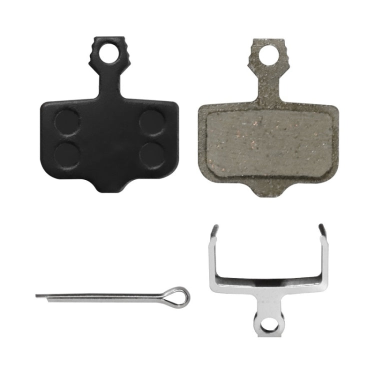 Mountain Bike Resin Semi-Metal Brake Pads, Black, Gold