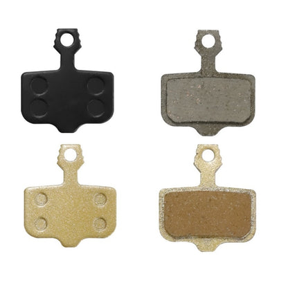 Mountain Bike Resin Semi-Metal Brake Pads, Black, Gold