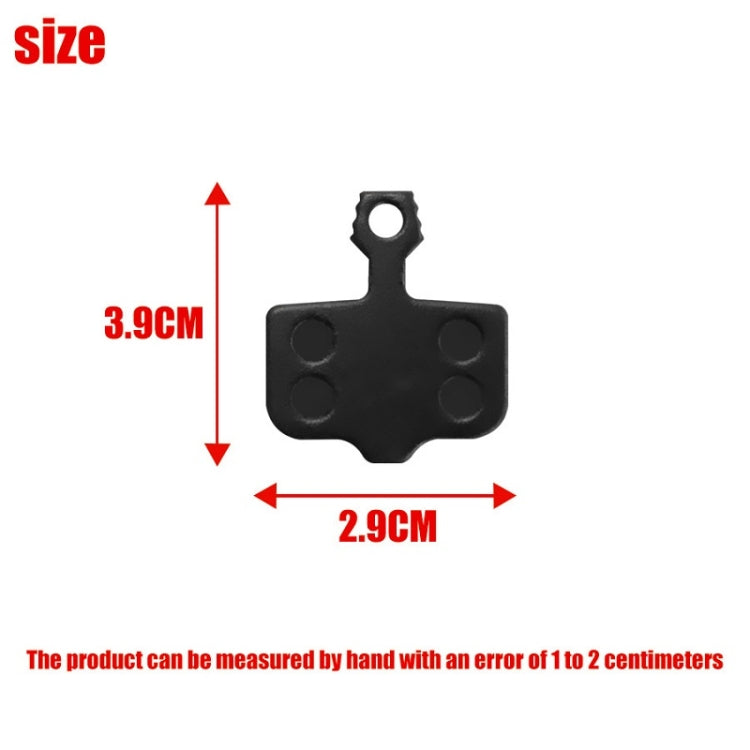 Mountain Bike Resin Semi-Metal Brake Pads, Black, Gold