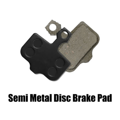 Mountain Bike Resin Semi-Metal Brake Pads, Black, Gold