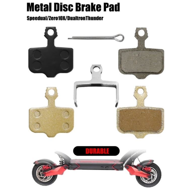 Mountain Bike Resin Semi-Metal Brake Pads, Black, Gold