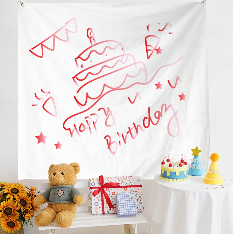 Birthday Layout Hanging Cloth Children Photo Wall Cloth, 150x180cm Velvet, 150x200cm Velvet