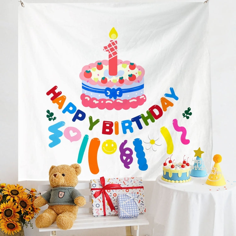 Birthday Layout Hanging Cloth Children Photo Wall Cloth, 150x180cm Velvet, 150x200cm Velvet
