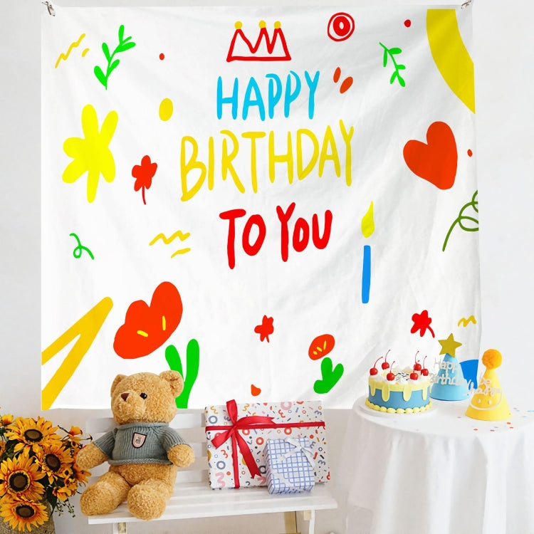 Birthday Layout Hanging Cloth Children Photo Wall Cloth, 150x180cm Velvet, 150x200cm Velvet