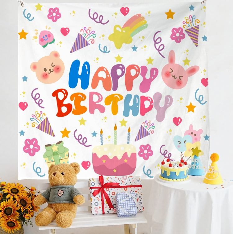 Birthday Layout Hanging Cloth Children Photo Wall Cloth, 150x230cm Velvet, 180x200cm Velvet