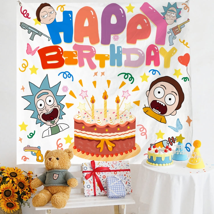 Birthday Layout Hanging Cloth Children Photo Wall Cloth, 180x230cm Velvet