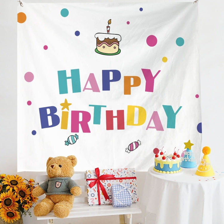 Birthday Layout Hanging Cloth Children Photo Wall Cloth, 180x230cm Velvet