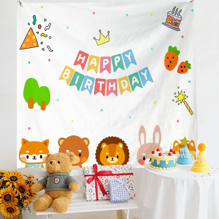 Birthday Layout Hanging Cloth Children Photo Wall Cloth, 180x230cm Velvet