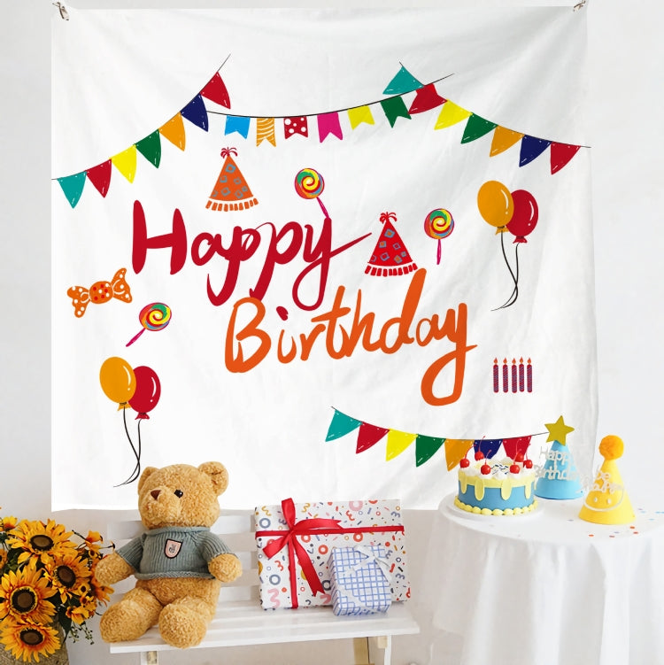 Birthday Layout Hanging Cloth Children Photo Wall Cloth, 180x230cm Velvet