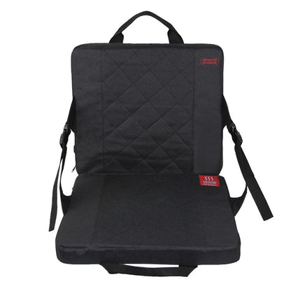 Outdoor Portable Camping Heated Foldable Cushion, Size:, 33x38x4cm Black, 33x38x4cm Khaki