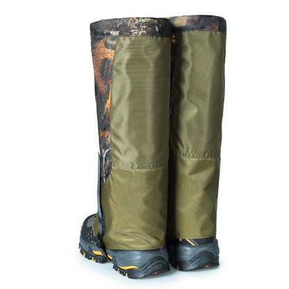 LUCKSTONE Unisex Waterproof Gaiters Cycling Legwarmers Leg Cover Camping Hiking Ski Boot, Camouflage