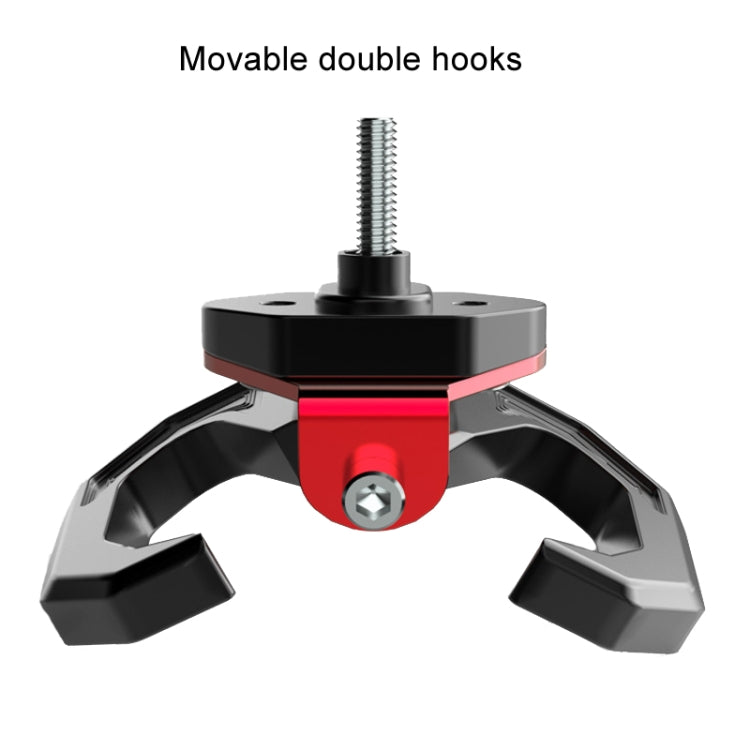Motorcycle Electric Bike Item Movable Double Hooks Aluminum Helmet Hanger Modification Accessories