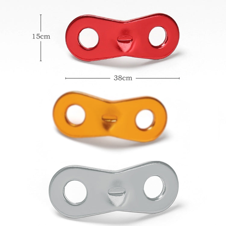 10pcs Outdoor Camping Aluminum Alloy Binocular Wind Rope Buckle Canopy Tent Pull Rope Stop Adjustment Piece, Color: Orange, Orange, Red, Silver