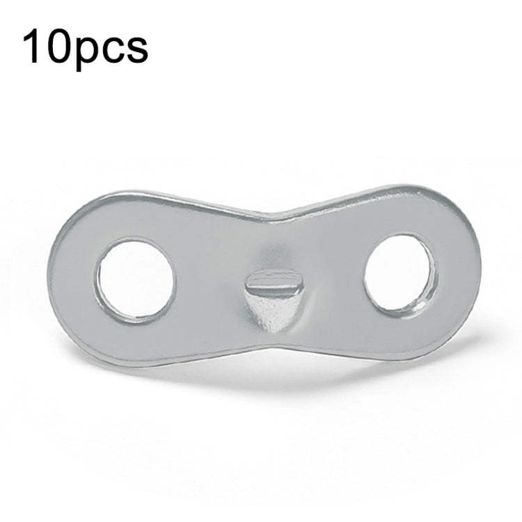 10pcs Outdoor Camping Aluminum Alloy Binocular Wind Rope Buckle Canopy Tent Pull Rope Stop Adjustment Piece, Color: Orange, Orange, Red, Silver