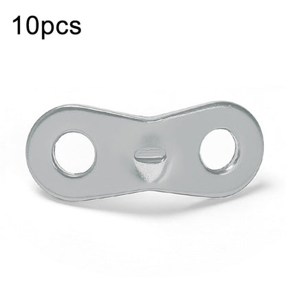 10pcs Outdoor Camping Aluminum Alloy Binocular Wind Rope Buckle Canopy Tent Pull Rope Stop Adjustment Piece, Color: Orange, Orange, Red, Silver