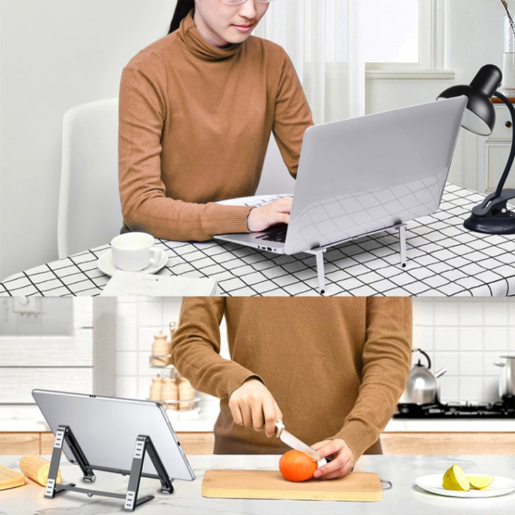 X23 3 In 1 Portable Storage Foldable Aluminum Phone Tablet Stand, X23 (Grey), X23 (Silver)