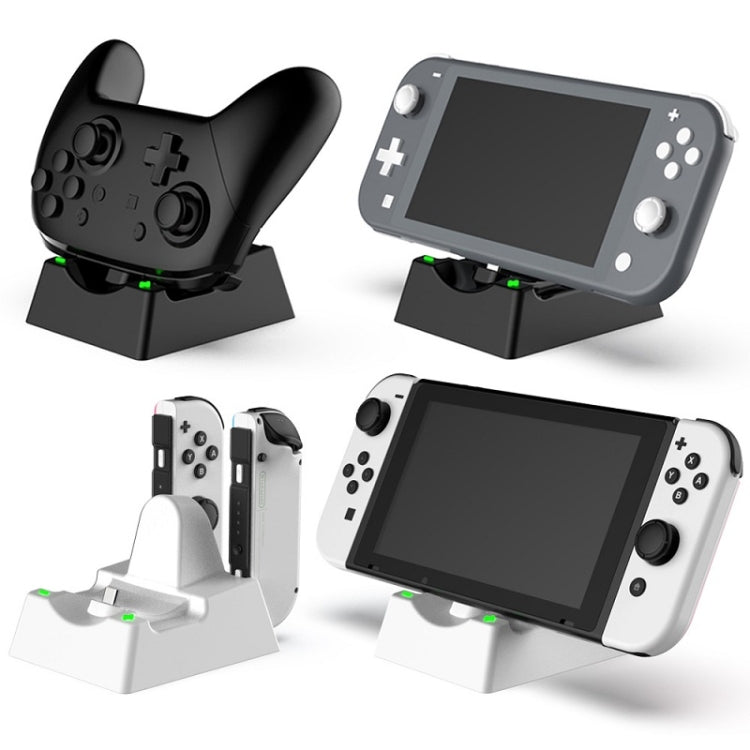 Game Console Handle Stand Charger For Nintendo Switch/Switch Oled/Switch Lite, DSS-100 Black