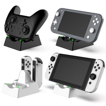 Game Console Handle Stand Charger For Nintendo Switch/Switch Oled/Switch Lite, DSS-100 Black