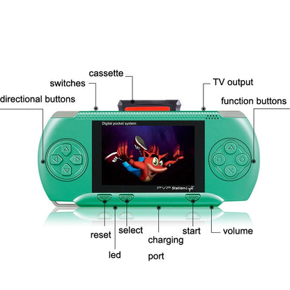 Children Palm Gaming Machine Plug Card Mini 2.4 Inch Color Screen Classic Intellectual Game Console, DG-172