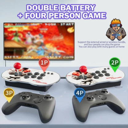 MANTE1 MT6 TV Console Game Joystick Turret HD 4K Game, MT6 64G Built-in 10000 Games+for PS1 Game, MT6 2 Persons 32G Built-in 10000 Game, MT6 2 Persons 64G Built-in 15000 Games+for PS1 Game, MT6 3 Persons 32G Built-in 10000 Games+Wireless Handle