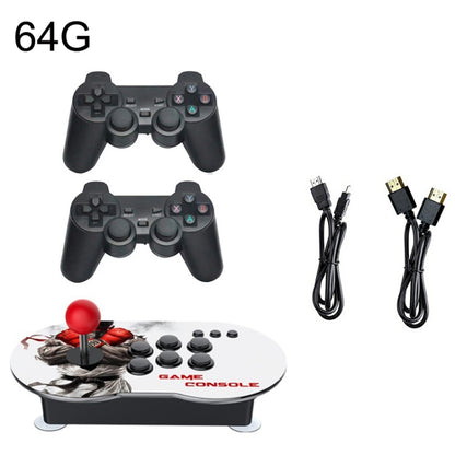 MANTE1 MT6 TV Console Game Joystick Turret HD 4K Game, MT6 64G Built-in 10000 Games+for PS1 Game, MT6 2 Persons 32G Built-in 10000 Game, MT6 2 Persons 64G Built-in 15000 Games+for PS1 Game, MT6 3 Persons 32G Built-in 10000 Games+Wireless Handle