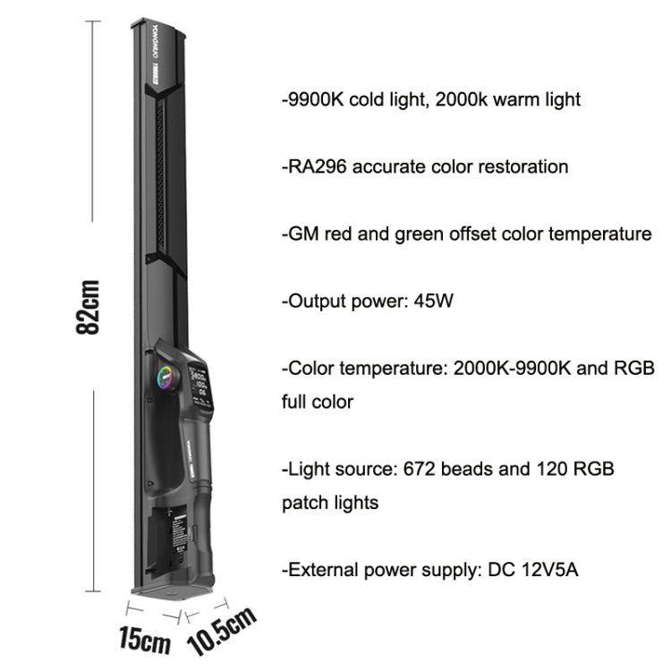 Colorful Stick Light Hand Holds LED Photography Fili Lights, YONGNUO YN660 RGB Standard Version, YONGNUO YN660 RGB Standard Version+Remote Control, YONGNUO YN660 RGB Standard Version+Power Adapter                                                        ...