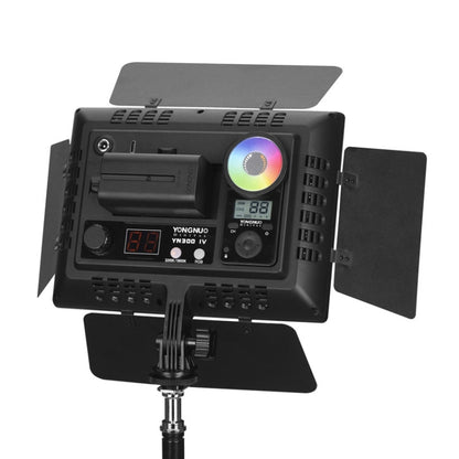 YONGNUO YN300IV Four Generations RGB Full Color Photography Lamp Double Color LED Fill Light, Style:, YN300IV Standard, YN300IV EU Plug Power Adapter