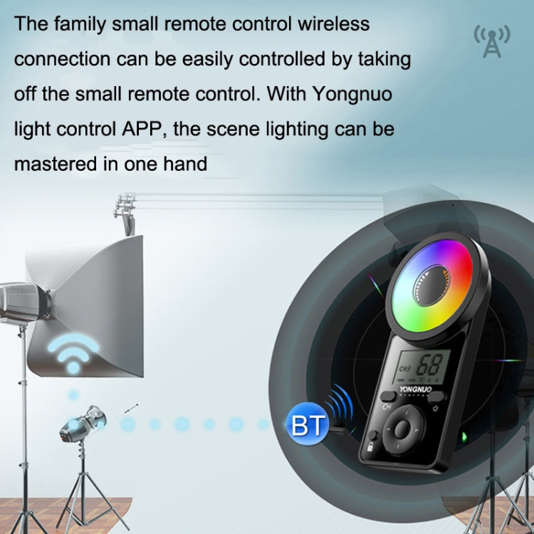 YONGNUO YN300IV Four Generations RGB Full Color Photography Lamp Double Color LED Fill Light, Style:, YN300IV Standard, YN300IV EU Plug Power Adapter