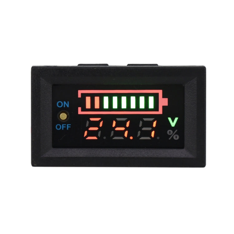 Electric Car Lithium Battery Voltage Power Meter Display Switch, 6-30V, 7-100V