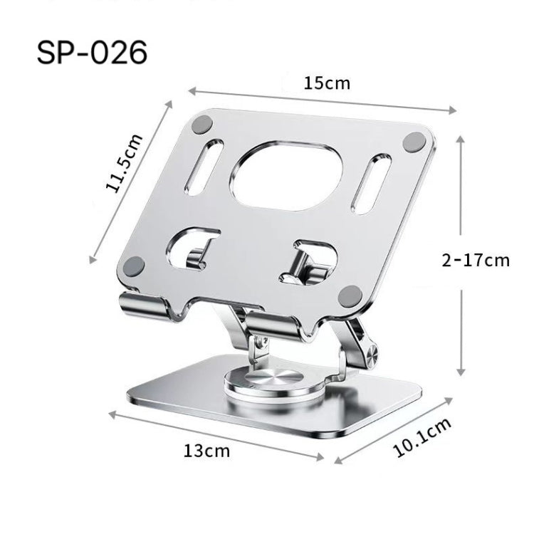 SP-026 360-degree Rotating Universal Desktop Tablet Folding Bracket, SP-026 (Gray)
