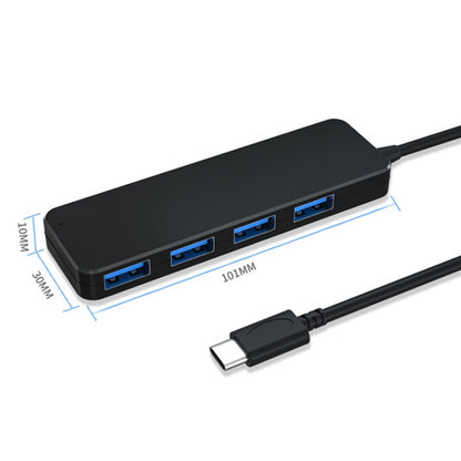 4 Ports Expansion Dock Notebook High Speed HUB, AC3-L43 Type-c/USB-c USB2.0 120cm