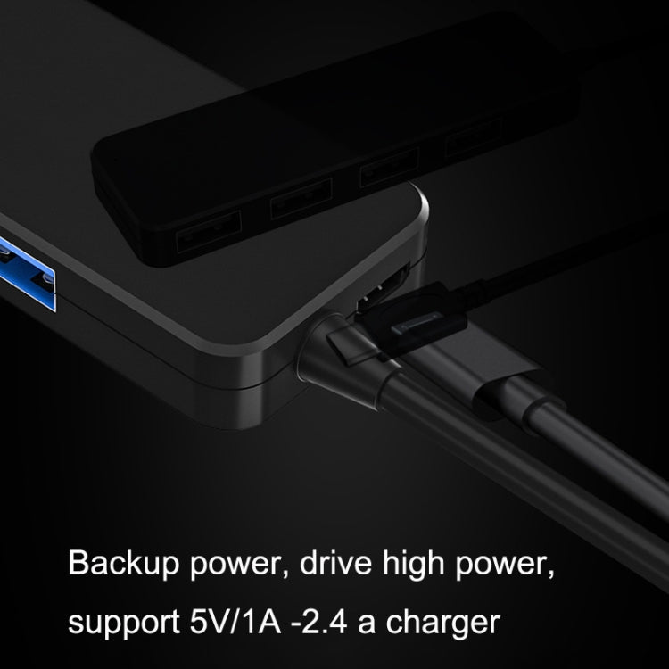 4 Ports Expansion Dock Notebook High Speed HUB, AC3-L43 Type-c/USB-c USB2.0 120cm