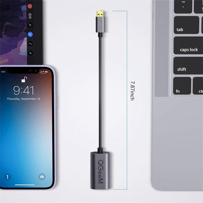 QGeeM QG-UA07-A USB 3.0 to VGA High Speed Transfer Multi-Display Video Converter, USB 3.0 to VGA