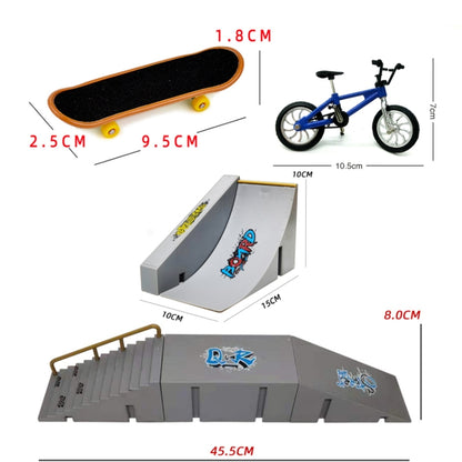 CDH-12 Mini Finger Bike Bicycle Finger Skateboards Skate Ramp Parts Set, CDH-12