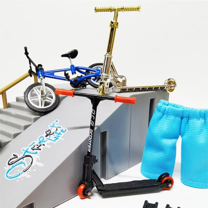 CDH-12 Mini Finger Bike Bicycle Finger Skateboards Skate Ramp Parts Set, CDH-12