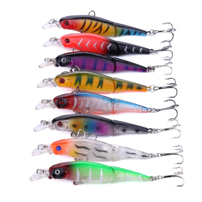 HENGJIA JM010 9cm 7g 2 Sections Bionic Bait With Beads Diving Mino Fake Bait, JM010 9cm 7g 2, JM010 9cm 7g 3, JM010 9cm 7g 4, JM010 9cm 7g 6, JM010 9cm 7g 7, JM010 9cm 7g 8