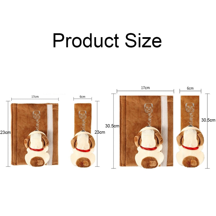002 Cute Cartoon Thicked Seat Belt Anti-Strangled Protective Cushion, Length:, 30.5cm (Brown Dog), 30.5cm (Beige Dog), 30.5cm (Gray Cat), 30.5cm (Pink Cat), 30.5cm (Gray Fox), 30.5cm (Bear), 23cm (Brown Dog), 23cm (Beige Dog), 23cm (Gray Cat)