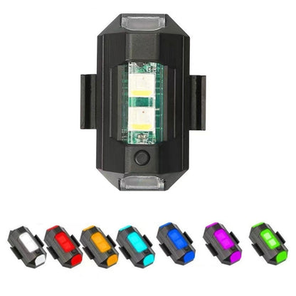 M1 Motorcycle Bicycle Aircraft Explosion Lights Cruise Flashing Anti-Rear-End Collision Light