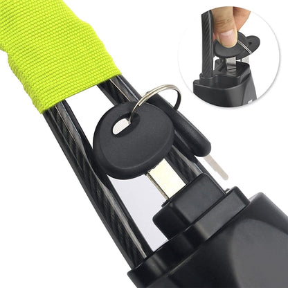 S308 Car Steering Wheel Wire Rope Lock Security Anti-theft Locks, S308 Black, S308 Red, S308 Yellow