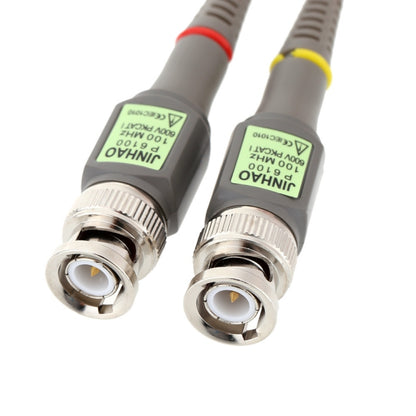 2pcs   P6100 Oscilloscope Probe DC-100MHz BNC Connectors Scope Clip Probe, P6100