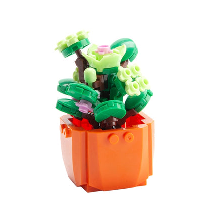 CAYI Potted Plant Building Blocks Office Decoration Small Particles Assembly Puzzle Toys, 2600A, 2600D, 2600E, 2600B, 2600C, 2600F