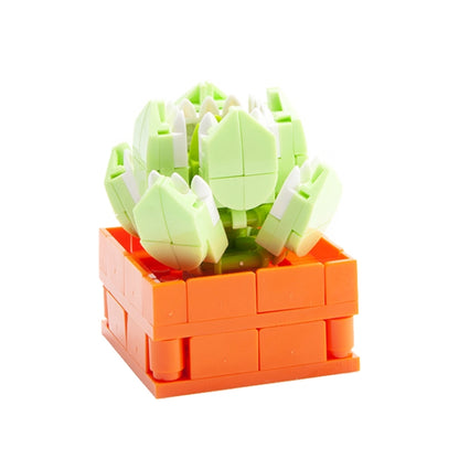 CAYI Potted Plant Building Blocks Office Decoration Small Particles Assembly Puzzle Toys, 2600A, 2600D, 2600E, 2600B, 2600C, 2600F