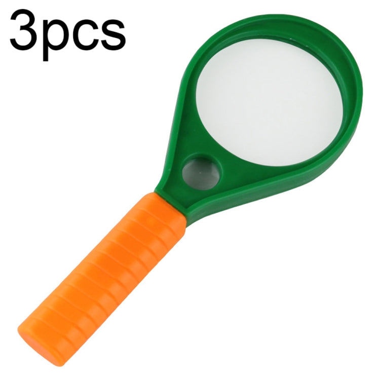 3pcs Elderly Reading Handheld Bifocal Magnifier HD Magnifying Glass, 3pcs(50mm), 3pcs(60mm), 3pcs(75mm), 3pcs(90mm)