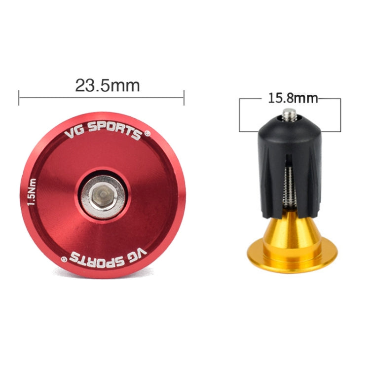 2pairs Aluminum Alloy Bicycle Expansion Handlebar Plug, 16-21mm Red, 16-21mm Green, 16-21mm Blue, 16-21mm Black, 16-21mm Titanium Color, 16-21mm Gold