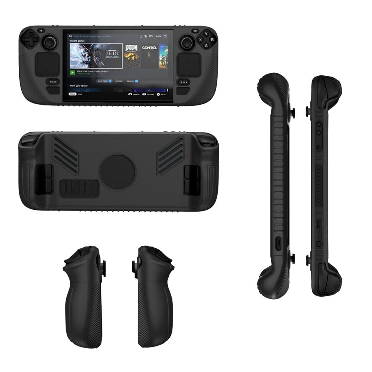 For Steam Deck V3 Non-slip Silicone Protective Case for Pocket Consoles, V3(Black), V3(Red), V3(Green)