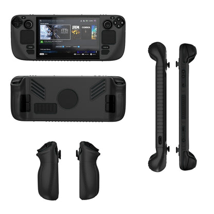 For Steam Deck V3 Non-slip Silicone Protective Case for Pocket Consoles, V3(Green), V3(Black), V3(Red)