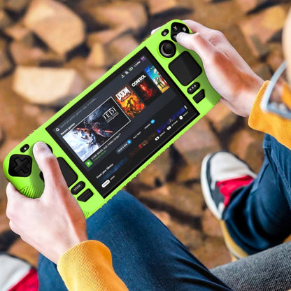 For Steam Deck V3 Non-slip Silicone Protective Case for Pocket Consoles, V3(Black), V3(Red), V3(Green)