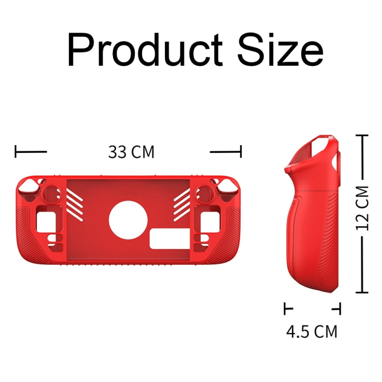 For Steam Deck V3 Non-slip Silicone Protective Case for Pocket Consoles, V3(Black), V3(Red), V3(Green)